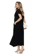 Compleu dama din bumbac premium negru fusta si bluza