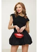 Fusta mini  gogosar neagra captuseala pantalon scurt