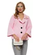 Jacheta dama premium roz croi retro si brosa