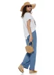 Pantalon dama bleujeans din vascoza premium cu curelusa impletita