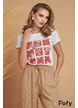 Pantalon dama de in premium supersoft bej cu buzunare laterale 