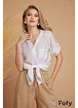 Pantalon dama de in premium supersoft bej cu buzunare laterale 