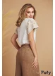Pantaloni de vara din in bej premium supersoft cu betelie lata pense si buzunare laterale