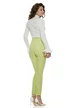 Pantaloni Fofy dama eleganti lime cu talie inalta si croi conic