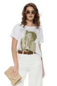 Blugi dama albi premium cu centura balloon fashion trend 2026 supersoft picture - 4