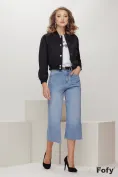 Blugi dama premium treisferturi evazati curea inclusa picture - 1