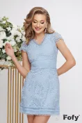 Rochie de ocazie eleganta sin dantela premium baby blue picture - 1