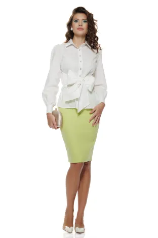Fustă Fofy eleganta conica verde lime
