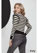 Pulover dama in dungi din tricot premium cu volanase