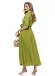 Rochie casual petrecuta stil camasa cu buzunare laterale din vascoza fistic