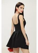 Rochie casual sarafan cu cambraje tip corset si fusta mini 