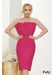 Rochie de ocazie eleganta mini ciclame  bust in pliuri