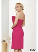 Rochie de ocazie eleganta mini ciclame  bust in pliuri