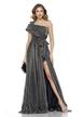 Rochie de ocazie lunga de LUX spectaculoasa din lurex negru cu bust structurat u 