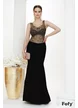 Rochie de ocazie lunga neagra premium cu bust din tull cu aplicatii strasuri
