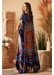 Rochie de plaja din matase diafana cu blazon baroc multicolor