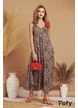 Rochie de vara lunga din vascoza racoroasa supersoft animal print