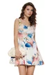 Rochie de vara mini imprimeu Santorini cupe buretate