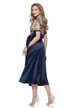 Rochie elegantă din tafta usor elastica cu bust din dantela premium 