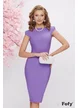 Rochie eleganta office Fofy mov colier 