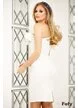 Rochie Fofy de ocazie asimetrica cu volane maxi pe umar