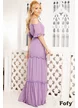 Rochie  Fofy elegantă  lunga din voal lila