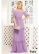 Rochie  Fofy elegantă  lunga din voal lila