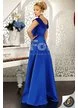 Rochie lungă elegantă din tafta albastră