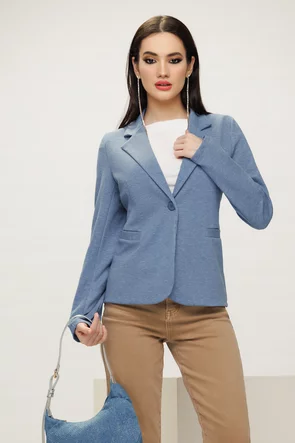 Sacou dama casual din bumbac supersoft bluejeans