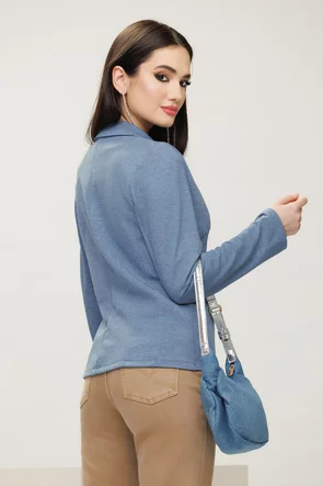 Sacou dama casual din bumbac supersoft bluejeans