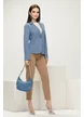 Sacou dama casual din bumbac supersoft bluejeans