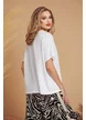 Tricou dama alb din bumbac premium cu imprimeu parfum zebra