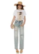 Tricou dama din bumbac premium pelicula aurie bej girl safari summer 2026