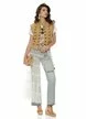Tricou dama din bumbac premium pelicula aurie bej girl safari summer 2026