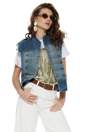 Tricou dama din bumbac premium pelicula aurie imprimeu cactus safari summer 2026