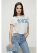 Tricou dama premium alb din bumbac cu imprimeu 3D magic