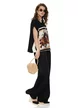 Tricou dama premium imprimeu bohemian horse pe matase de vascoza 