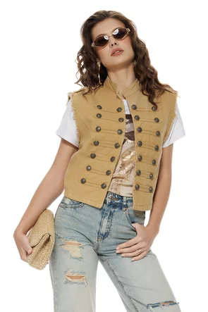 Vesta dama camel din blug Napoleon summer 2026