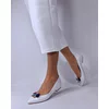 Balerini Piele Naturala Albi cu accesorii color detasabile Greta