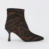 Botine elegante Piele Naturala imprimeu leopard Elara picture - 1