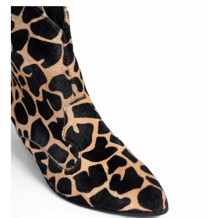 Ciocate din Piele Naturala imprimeu ponei leopard Kira picture - 3