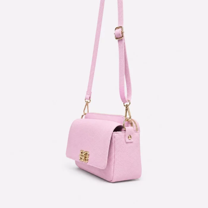 Geanta dama crossbody din Piele Naturala Roz Elara picture - 5