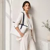 Geanta dama din Piele Naturala Alb cu Bluemarin Aurelia picture - 2