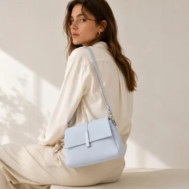 Geanta dama din Piele Naturala Blue Sunset