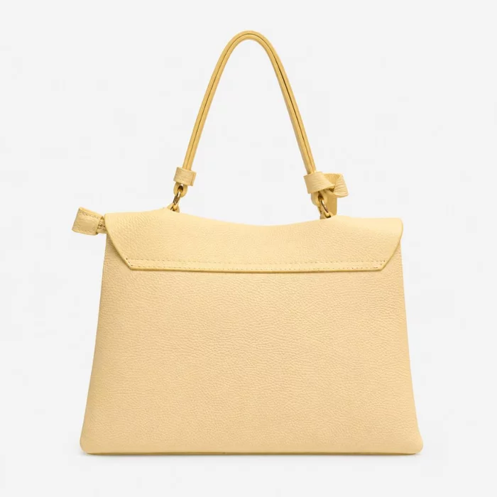 Geanta dama din Piele Naturala Galben lemon Milano picture - 4