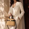 Geanta dama din Ratan Natural Bej si Piele Naturala Neagra Marbella picture - 2