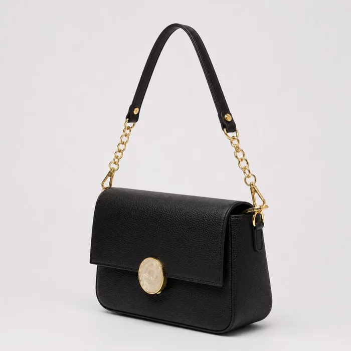 Geanta dama eleganta din Piele Naturala Neagra Liora picture - 2
