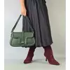 Geanta dama Piele Naturala Verde Pin Lizy