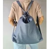 Geanta dama tip rucsac Piele Naturala Albastra Ilda