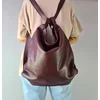 Geanta dama tip rucsac Piele Naturala Bordo Ilda